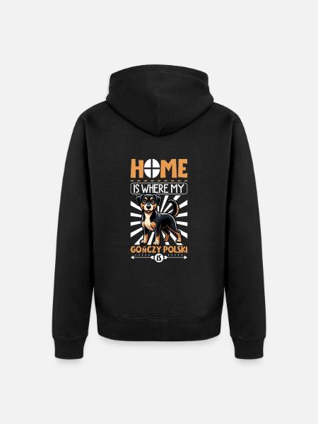 Home - Gonczy Polski - Unisex Premium Organic Zip Hoodie - black
