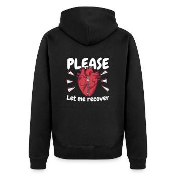 S’il vous plaît laissez-moi récupérer le cathéter de transplantation ouvert - Veste à capuche bio Premium Unisexe - noir - Dos - Nico (187cm)
