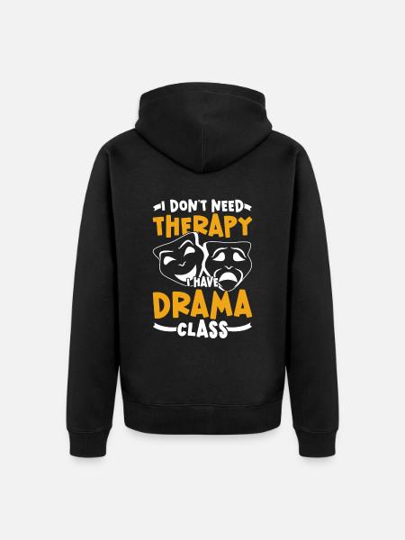 Schauspielerei Theaterunterricht - Unisex Premium Bio Zip Hoodie - Schwarz