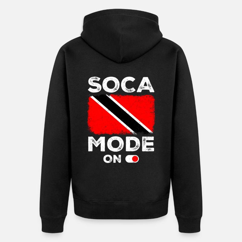 Soca Dance Trinité-et-Tobago - Veste à capuche bio Premium Unisexe - noir
