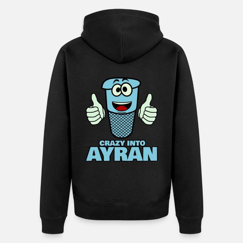 Ayran - Veste à capuche bio Premium Unisexe - noir