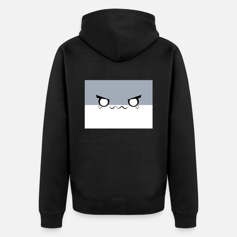 Sacambaspis Uralter Fisch Meme Dämonisch - Unisex Premium Bio Zip Hoodie - Schwarz