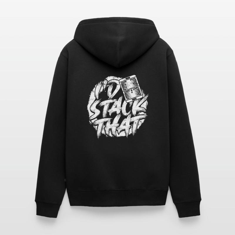 Backgammon I'd Stack That Unisex Premium Bio Zip Hoodie