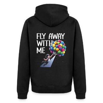 Songtexte Musikliebhaber Songwriter Musikfestival - Unisex Premium Bio Zip Hoodie - Schwarz - Hinten - Nico (187cm)