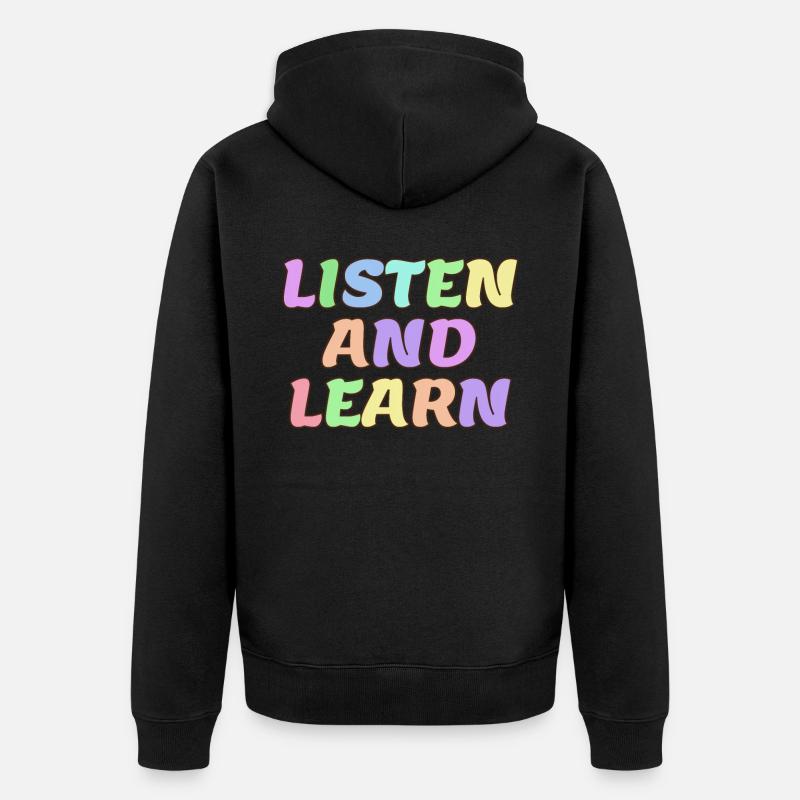 Professeur des écoles Enseignants Enseignement - Veste à capuche bio Premium Unisexe - noir
