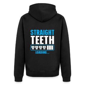 Orthodontiste Orthodontie Dentaire - Veste à capuche bio Premium Unisexe - noir - Dos - Nico (187cm)