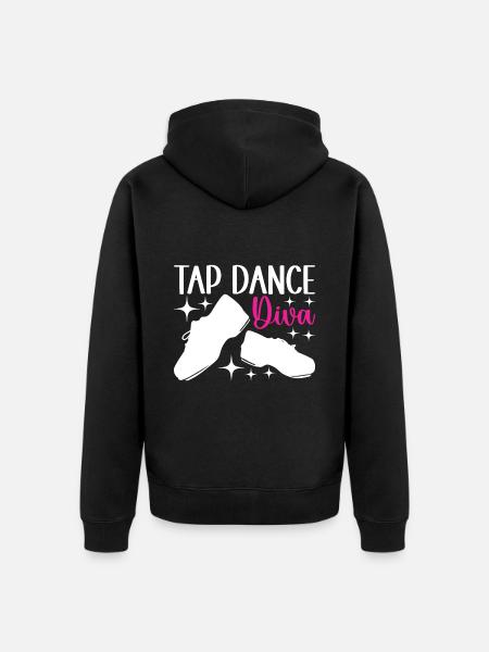 Stepptanz Stepptänzer - Unisex Premium Bio Zip Hoodie - Schwarz