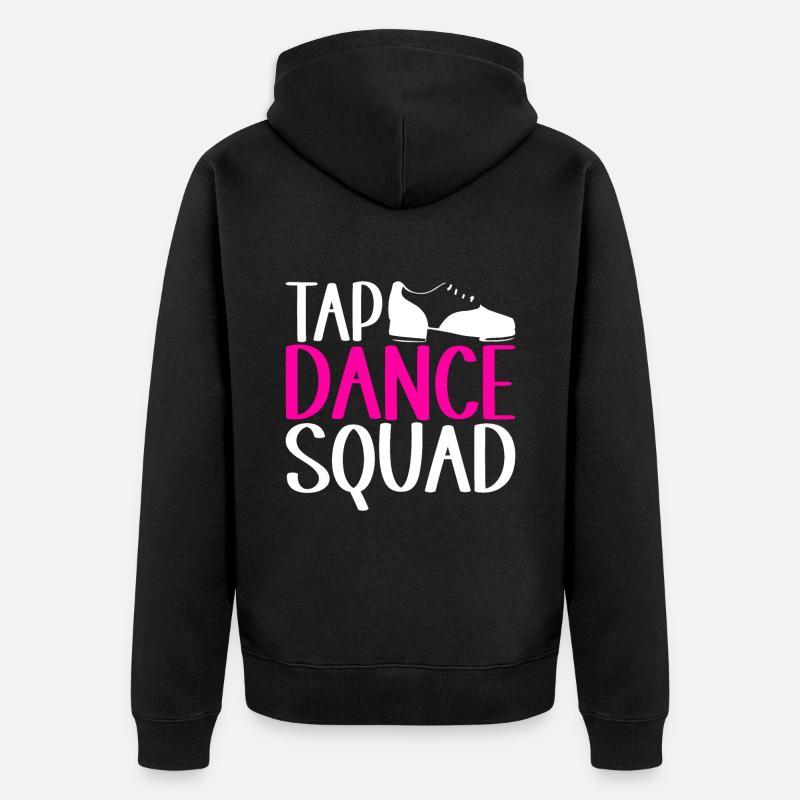 Stepptanz Stepptänzer - Unisex Premium Bio Zip Hoodie - Schwarz
