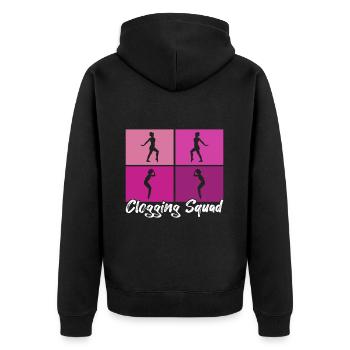 Tap Dance Tap Dancer - Unisex Premium Organic Zip Hoodie - black - Back - Nico (187cm)