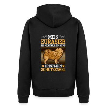 Eurasier n’est pas qu’un chien Spitz eurasien - Veste à capuche bio Premium Unisexe - noir - Dos - Nico (187cm)