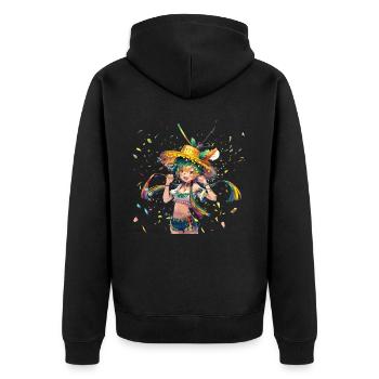 Fiesta mexicaine Cinco De Mayo - Veste à capuche bio Premium Unisexe - noir - Dos - Nico (187cm)
