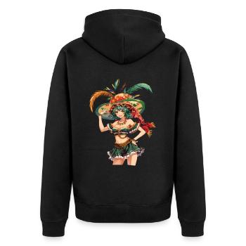 Fiesta mexicaine Cinco De Mayo - Veste à capuche bio Premium Unisexe - noir - Dos - Nico (187cm)