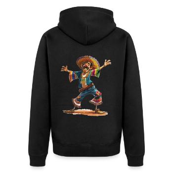 Fiesta mexicaine Cinco De Mayo - Veste à capuche bio Premium Unisexe - noir - Dos - Nico (187cm)