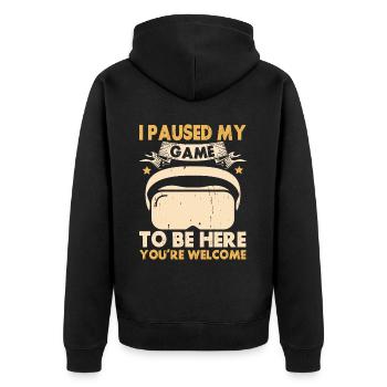 Réalité virtuelle VR Gamer Funnz - Veste à capuche bio Premium Unisexe - noir - Dos - Nico (187cm)