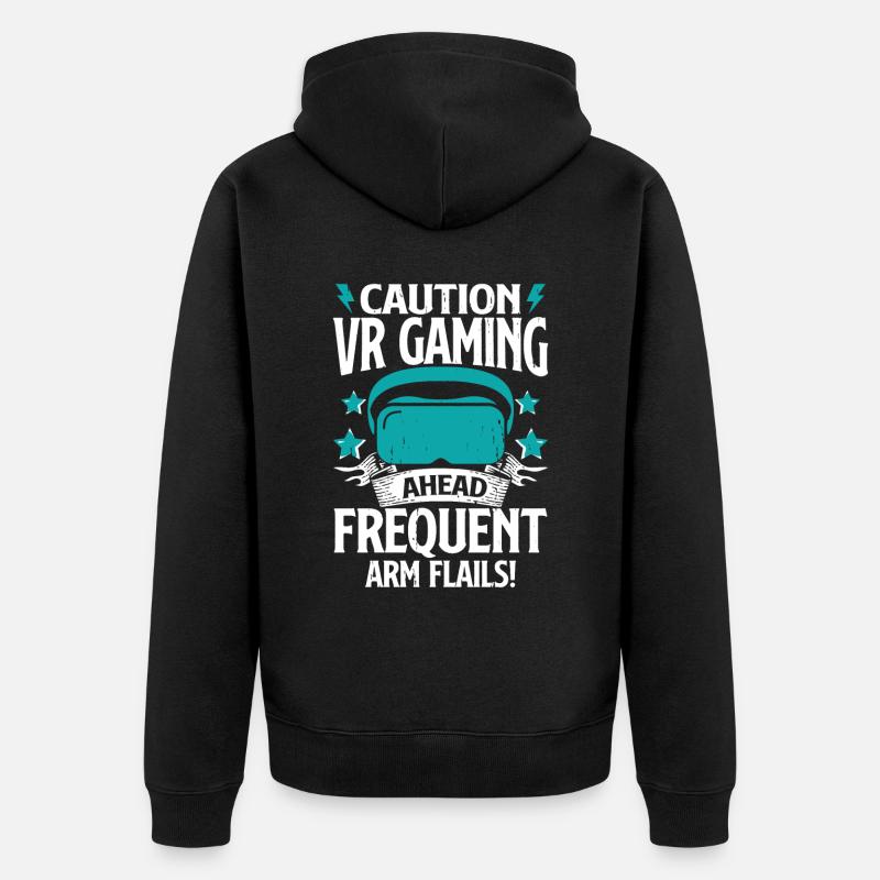 Réalité virtuelle VR Gamer Funnz - Veste à capuche bio Premium Unisexe - noir