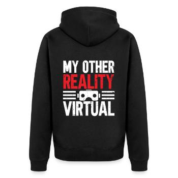 Réalité virtuelle VR Gamer Funnz - Veste à capuche bio Premium Unisexe - noir - Dos - Nico (187cm)