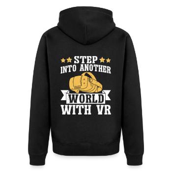 Réalité virtuelle VR Gamer Funnz - Veste à capuche bio Premium Unisexe - noir - Dos - Nico (187cm)
