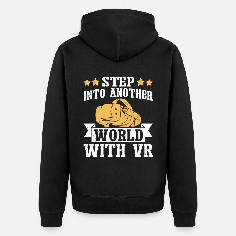 Réalité virtuelle VR Gamer Funnz - Veste à capuche bio Premium Unisexe - noir