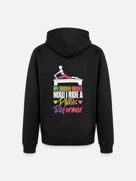 Pilates Instructor Teacher - Unisex Premium Organic Zip Hoodie - black