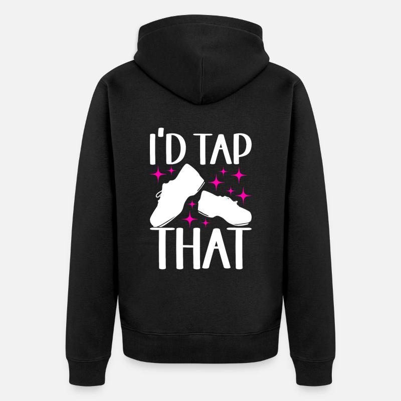 Stepptanz Stepptänzer - Unisex Premium Bio Zip Hoodie - Schwarz