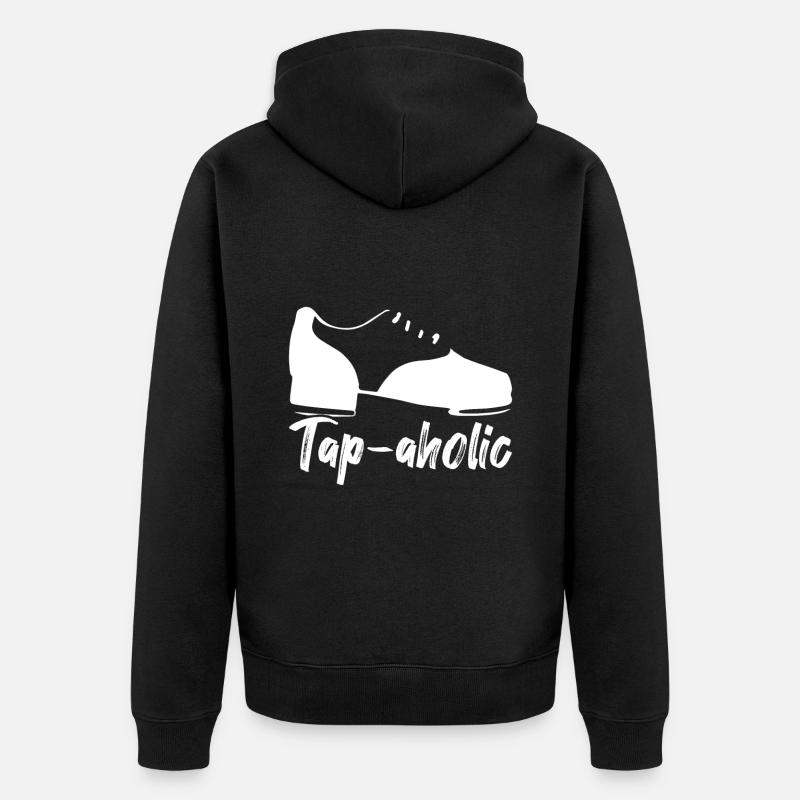 Stepptanz Stepptänzer - Unisex Premium Bio Zip Hoodie - Schwarz