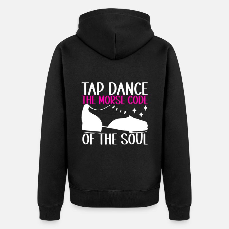Stepptanz Stepptänzer - Unisex Premium Bio Zip Hoodie - Schwarz