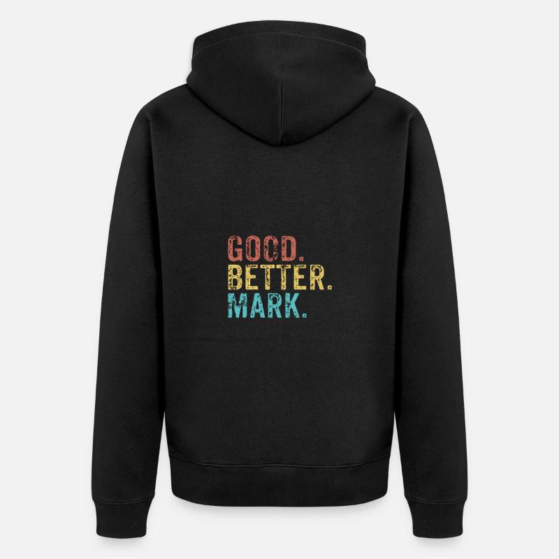 Les gars cool s’appellent Mark - Veste à capuche bio Premium Unisexe - noir