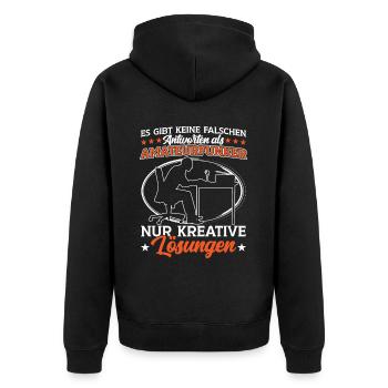 L’opérateur radio amateur répond mal Radio amateur - Veste à capuche bio Premium Unisexe - noir - Dos - Nico (187cm)