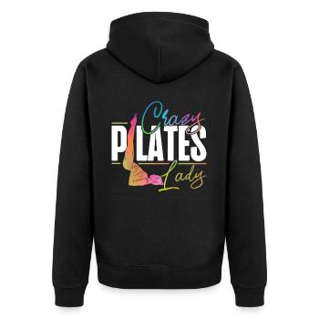 Instructeur de Pilates Enseignant - Veste à capuche bio Premium Unisexe - noir - Dos - Nico (187cm)