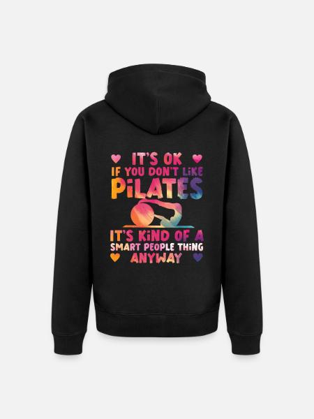 Pilates Instructor Teacher - Unisex Premium Organic Zip Hoodie - black