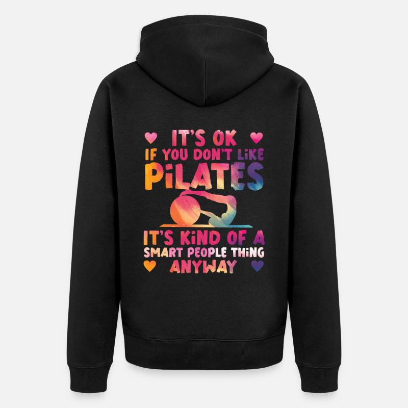 Instructeur de Pilates Enseignant - Veste à capuche bio Premium Unisexe - noir