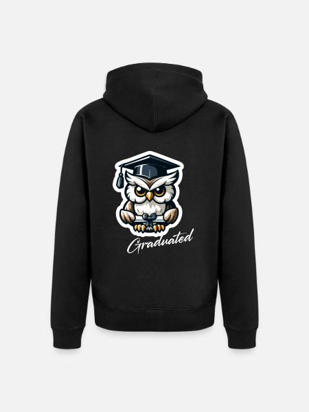 Hochschulabsolvent Abschluss Absolvent - Unisex Premium Bio Zip Hoodie - Schwarz