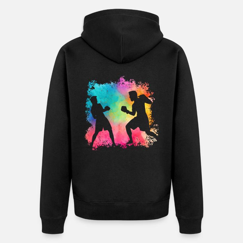 Boxe - Veste à capuche bio Premium Unisexe - noir