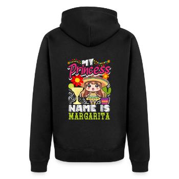 Mexikanische Fiesta Cinco De Mayo - Unisex Premium Bio Zip Hoodie - Schwarz - Hinten - Nico (187cm)