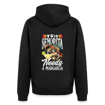 Fiesta mexicaine Cinco De Mayo - Veste à capuche bio Premium Unisexe - noir - Dos - Nico (187cm)