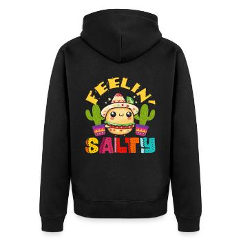 Mexikanische Fiesta Cinco De Mayo - Unisex Premium Bio Zip Hoodie - Schwarz - Hinten - Nico (187cm)