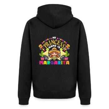 Mexikanische Fiesta Cinco De Mayo - Unisex Premium Bio Zip Hoodie - Schwarz - Hinten - Nico (187cm)