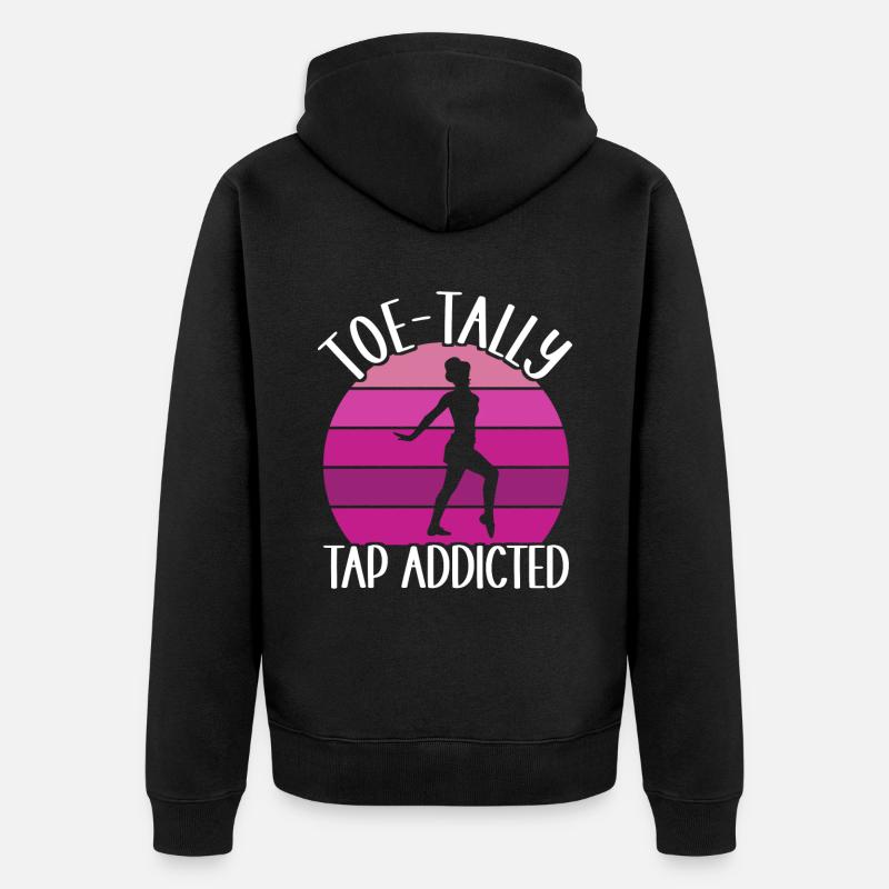 Stepptanz Stepptänzer - Unisex Premium Bio Zip Hoodie - Schwarz