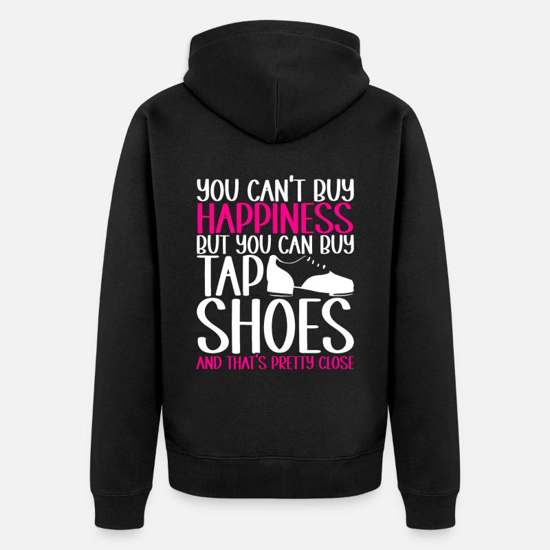 Stepptanz Stepptänzer - Unisex Premium Bio Zip Hoodie - Schwarz