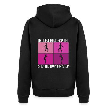 Tap Dance Tap Dancer - Unisex Premium Organic Zip Hoodie - black - Back - Nico (187cm)