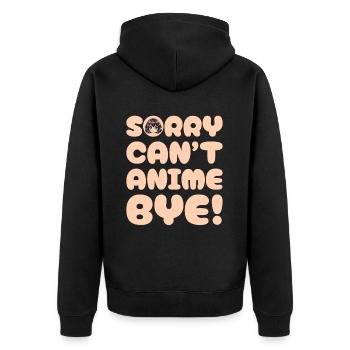 Anime Manga Anime Fille - Veste à capuche bio Premium Unisexe - noir - Dos - Nico (187cm)