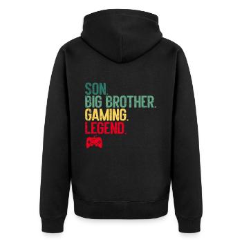 Big Brother Video Gamer New Brother Gaming - Veste à capuche bio Premium Unisexe - noir - Dos - Nico (187cm)