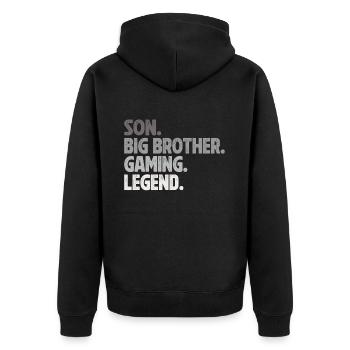 Big Brother Video Gamer New Brother Gaming - Veste à capuche bio Premium Unisexe - noir - Dos - Nico (187cm)