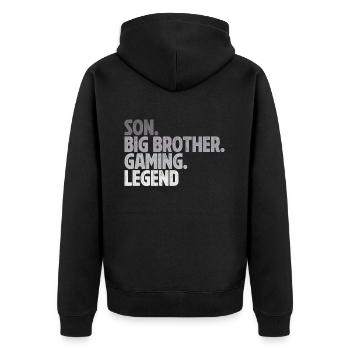 Big Brother Video Gamer New Brother Gaming - Veste à capuche bio Premium Unisexe - noir - Dos - Nico (187cm)