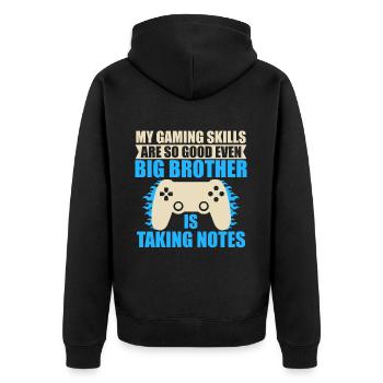 Big Brother Video Gamer New Brother Gaming - Veste à capuche bio Premium Unisexe - noir - Dos - Nico (187cm)