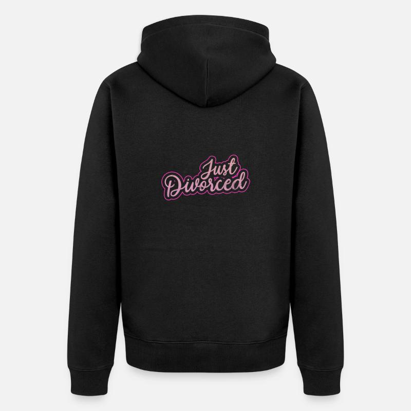 Scheidung - Unisex Premium Bio Zip Hoodie - Schwarz