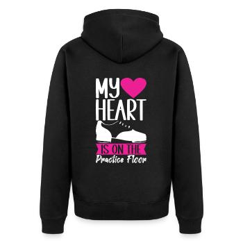 Tap Dance Tap Dancer - Unisex Premium Organic Zip Hoodie - black - Back - Nico (187cm)