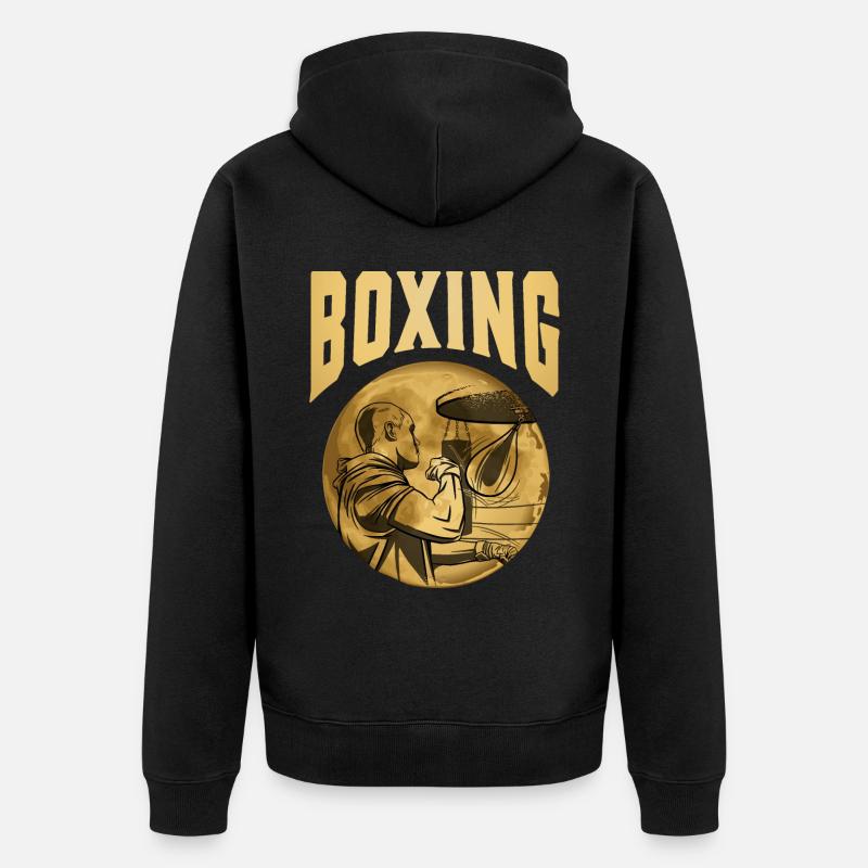 Boxe - Veste à capuche bio Premium Unisexe - noir