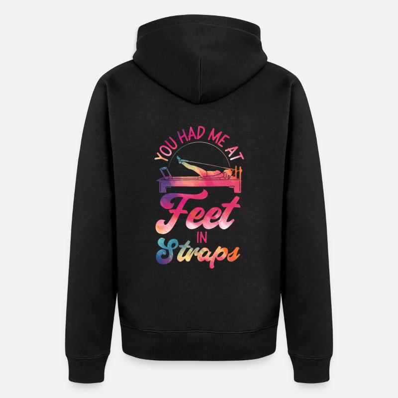Pilates Instructor Teacher - Unisex Premium Bio Zip Hoodie - Schwarz