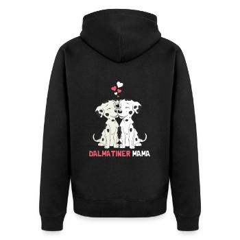 Best Dalmatian Mom - Unisex Premium Organic Zip Hoodie - black - Back - Nico (187cm)